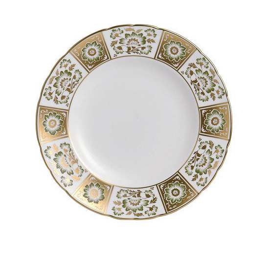 Derby Panel Green Dinner Plate