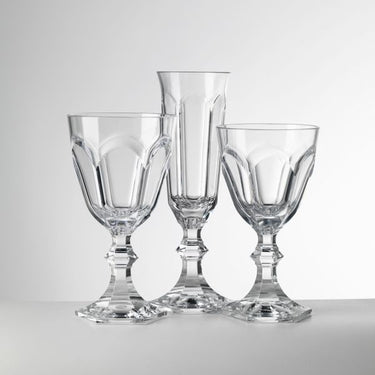Dolce Vita Acrylic Water Glass, Set of 6, Clear