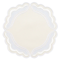 Oyster Faux Leather Placemats, Set of 2