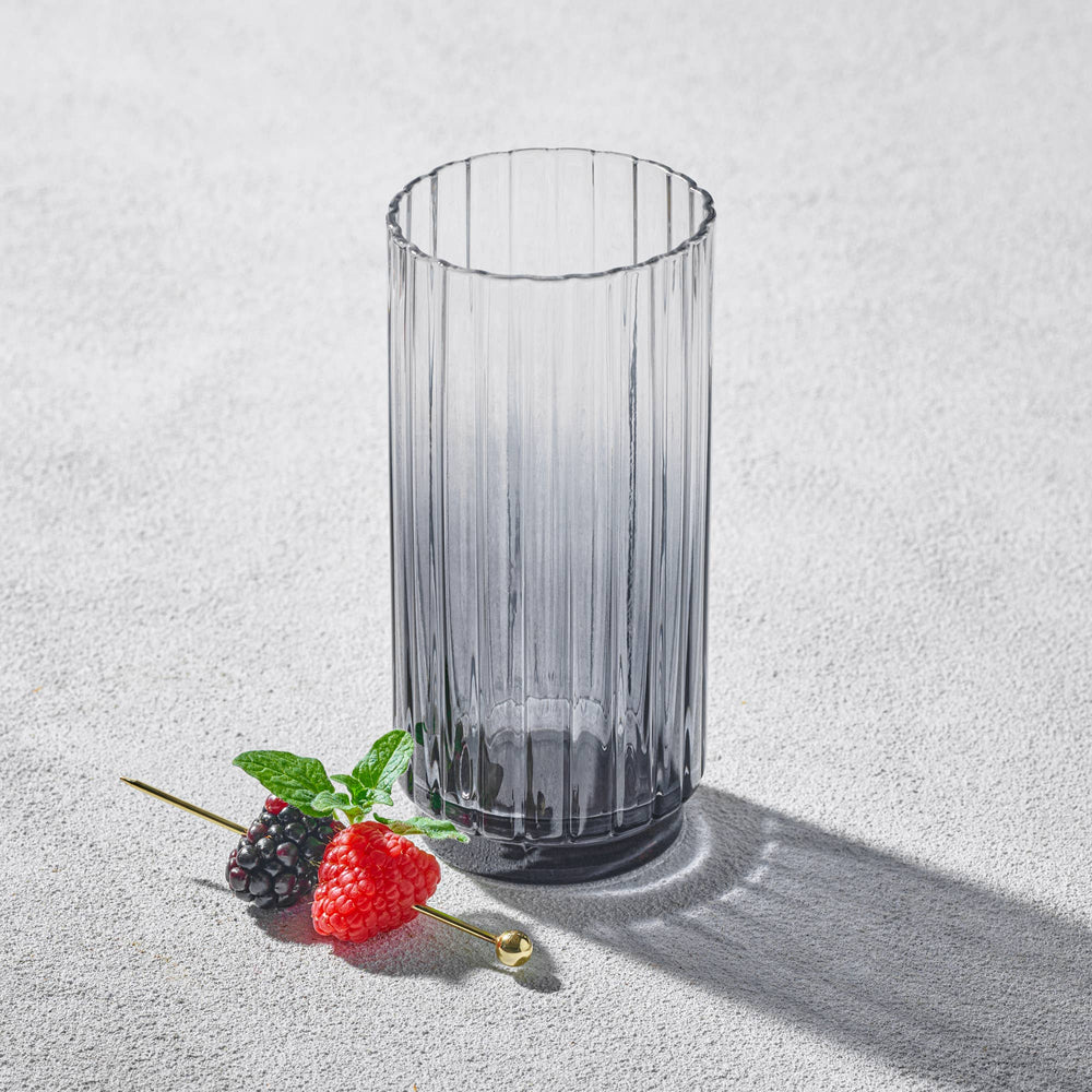 Vikko - Elegant, Highball Glass, Smoked, 15.5 oz