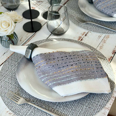 Wicker Textured & Colorful Vinyl Placemats