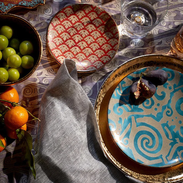 Fortuny Murillo Canape Plates, Set of 4