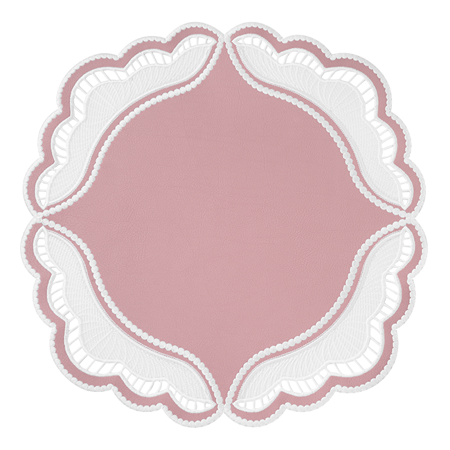 Oyster Faux Leather Placemats, Set of 2