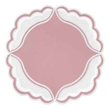 Oyster Faux Leather Placemats, Set of 2