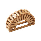 Spoke Napkin Ring in Natural, Set of 4