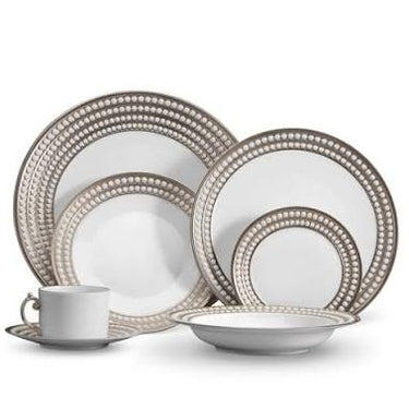 Perlée Dinnerware, Platinum