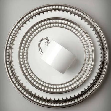 Perlée Dinnerware, Platinum