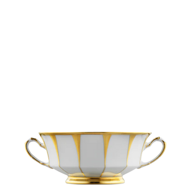 Grecque Athena Cream Soup Bowl & Saucer
