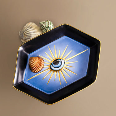 Lito Hexagon Tray, Blue