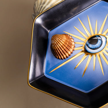 Lito Hexagon Tray, Blue