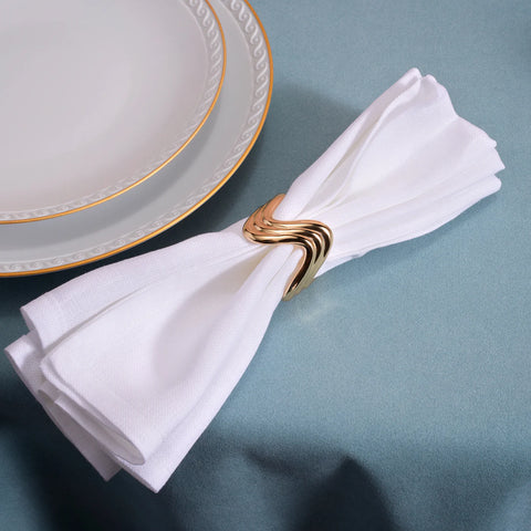 Ripple Napkin Rings, Set of 4