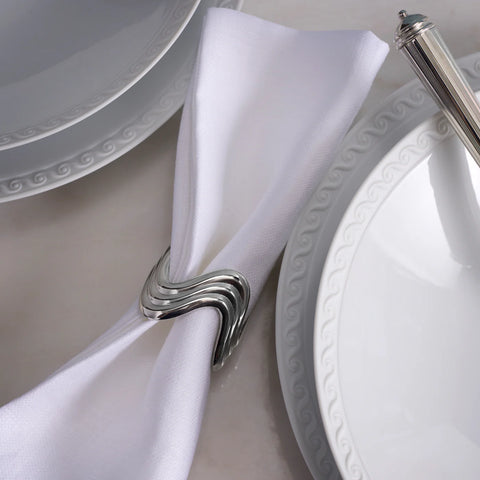 Ripple Napkin Rings, Set of 4