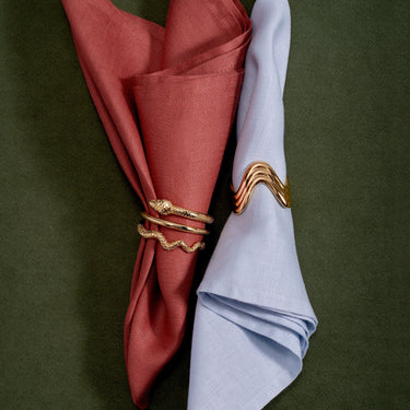 Snake Napkin Rings (Set of 4) - Gold