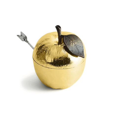 Apple Honey Pot with Spoon