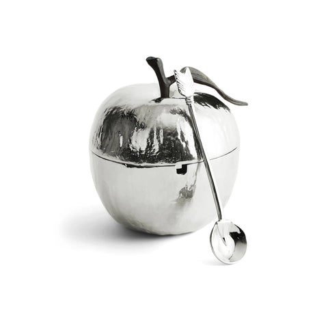 Apple Honey Pot with Spoon