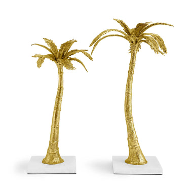 Palm Candle Holders, Set of 2