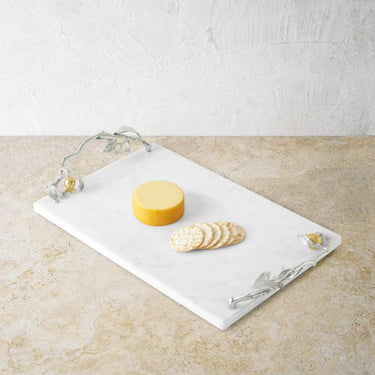 Pomegranate Silver & Gold Cheese Board & Spreader