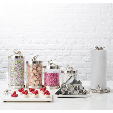 White Orchid Paper Towel Holder