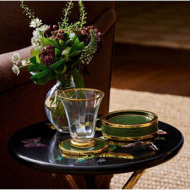 Classic Croc Leather Coaster, Set of 4