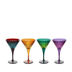 Prism Martini Glasses, Set of 4