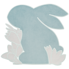 Easter Bunny Velvet Placemats, Set of 2