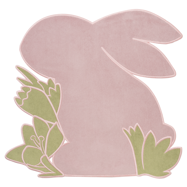 Easter Bunny Velvet Placemats, Set of 2