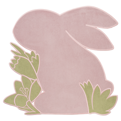 Easter Bunny Velvet Placemats, Set of 2