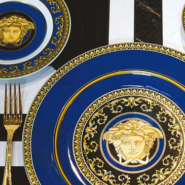 Medusa Dinner Plate, Blue