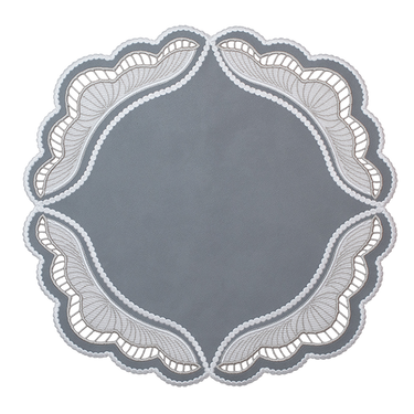 Oyster Faux Leather Placemats, Set of 2