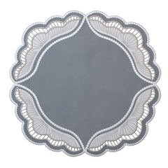 Oyster Faux Leather Placemats, Set of 2