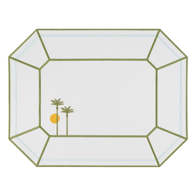 Breakfast Club Octagon Placemats, Set of 2