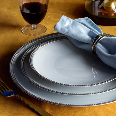 Soie Tressée Dinnerware, Platinum