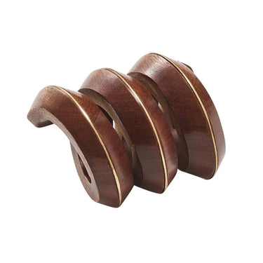 Tendril Napkin Ring in Brown & Gold, Set of 4