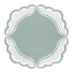 Oyster Faux Leather Placemats, Set of 2