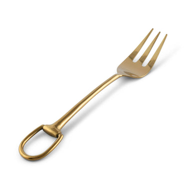 Stirrup Serving Fork, Stainless Steel Shiny Gold