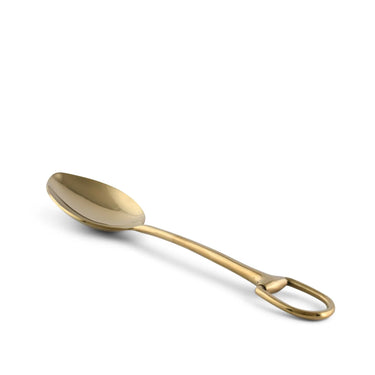 Stirrup Serving Spoon, Stainless Steel Shiny Gold