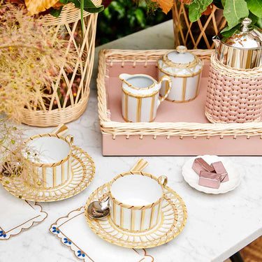 Vannerie Cottage Tea Cup & Saucer