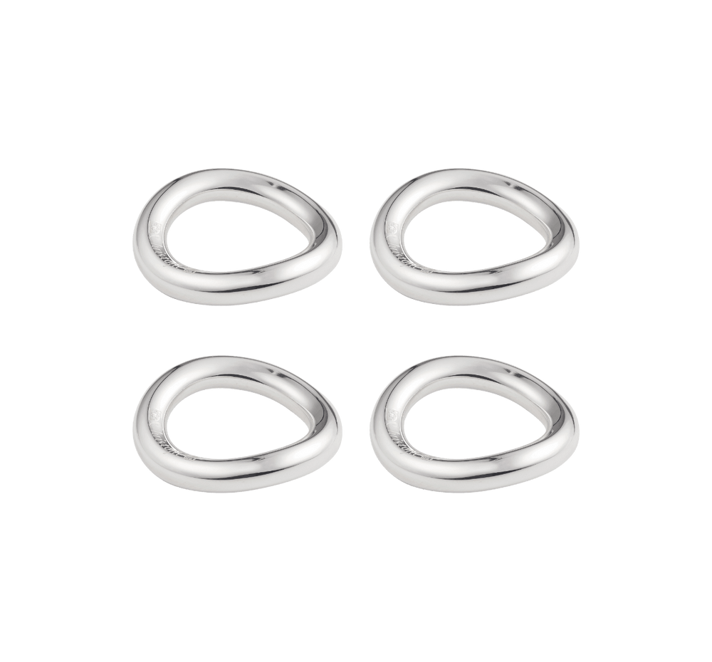 Vertigo Silver-Plated Knife/Chopstick Rests, Set of 4