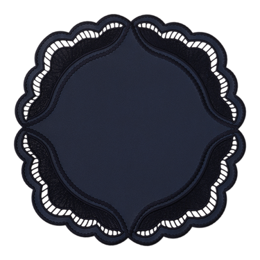 Oyster Faux Leather Placemats, Set of 2