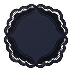 Oyster Faux Leather Placemats, Set of 2