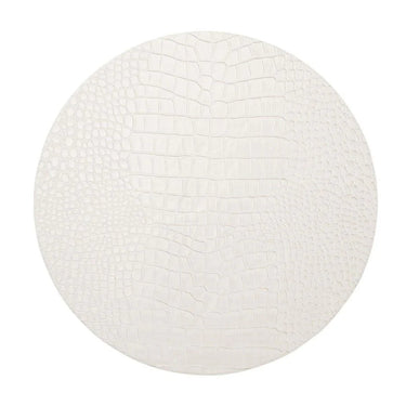 Croco Placemats, White, Set of 4