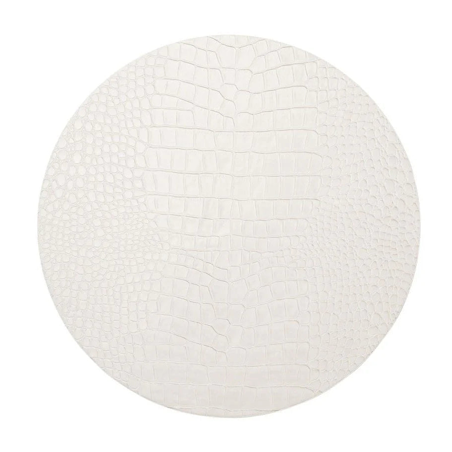 Croco Placemats, White, Set of 4
