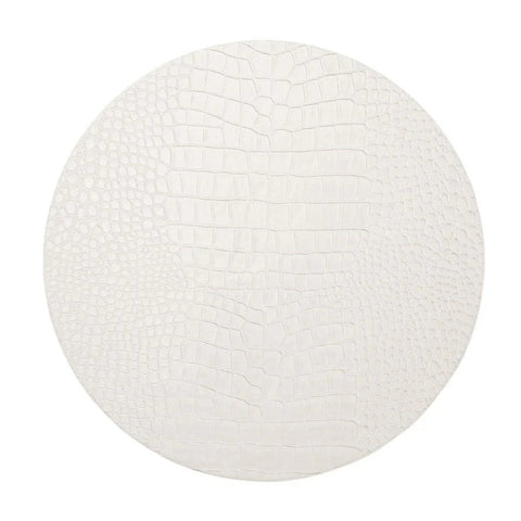 Croco Placemats, White, Set of 4