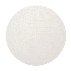 Croco Placemats, White, Set of 4