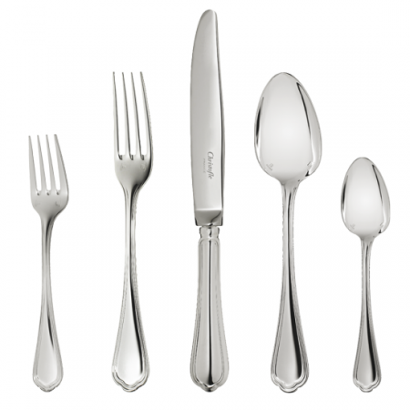 Spatours Silver-Plated Five Piece Place Setting