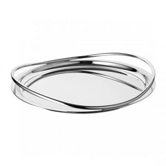 Vertigo Silver-Plated Serving Tray, Large