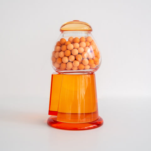 Gumball Machine Sculpture, Orange Sherbert