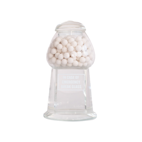 Gumball Machine Sculpture, White Vanilla