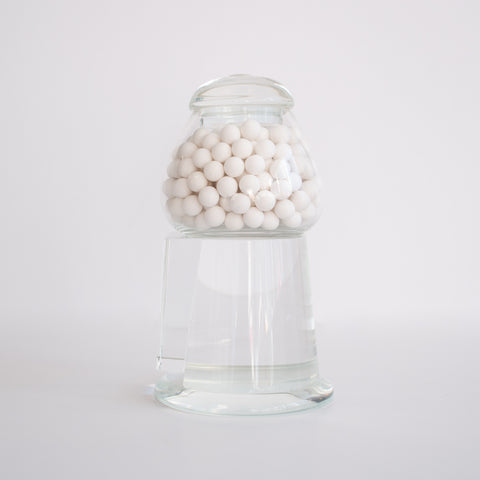 Gumball Machine Sculpture, White Vanilla