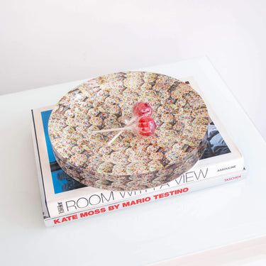 Oversized Candy Dish, Rainbow Drop
